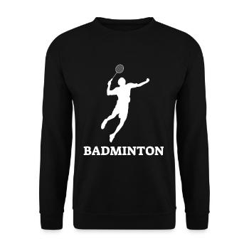 Badminton - Unisex Pullover - Schwarz - Vorne - Alina (178cm) & Michal (187cm)