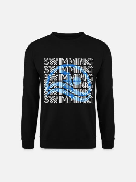 natation - Sweat-shirt Unisexe - noir