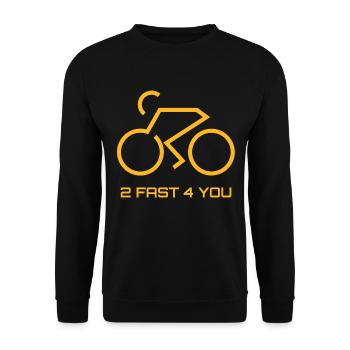racer - Unisex Sweatshirt - black - Front - Alina (178cm) & Michal (187cm)