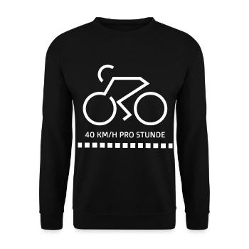 Radsport - Unisex Pullover - Schwarz - Vorne - Alina (178cm) & Michal (187cm)