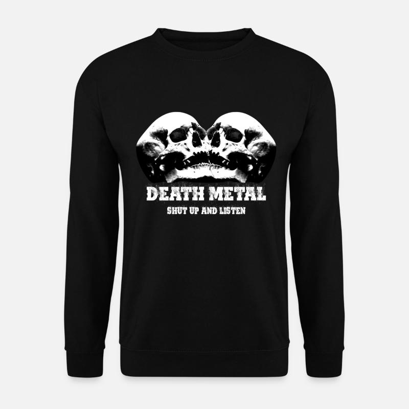 death metal metalcore black pagan metal grind - Unisex Pullover - Schwarz