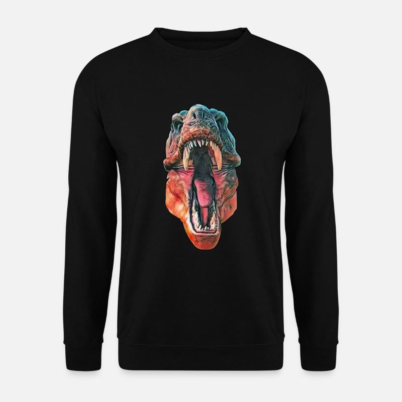 T-Rex - Unisex Pullover - Schwarz