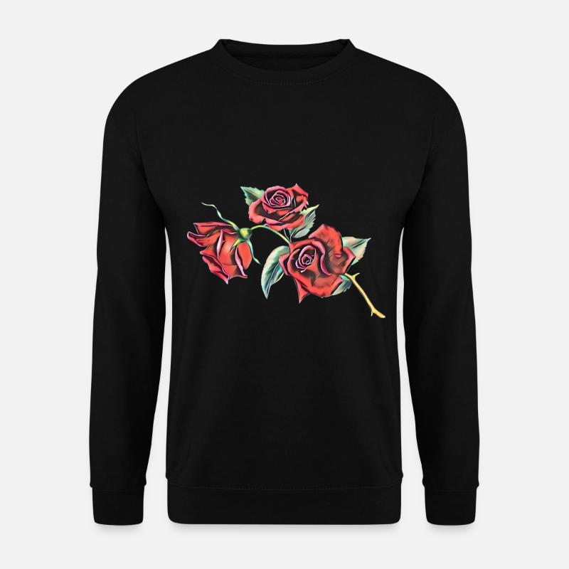 Rose - Unisex Pullover - Schwarz