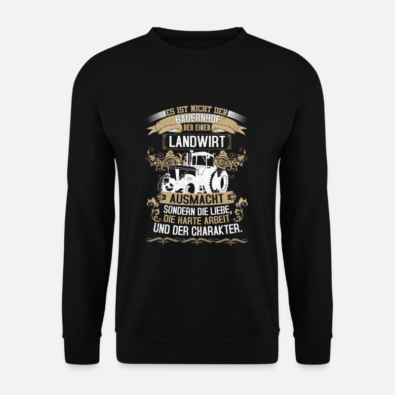 Landwirt Landwirtschaft Traktor Bauer Geschenk - Unisex Pullover - Schwarz