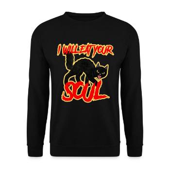 Cat domestic cat kitten velvet paw kitty kitty - Unisex Sweatshirt - black - Front - Alina (178cm) & Michal (187cm)