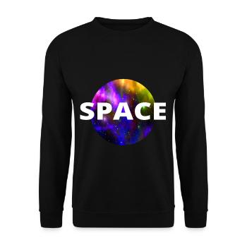 Univers de l'espace cadeau NASA drôle - Sweat-shirt Unisexe - noir - Devant - Alina (178cm) & Michal (187cm)