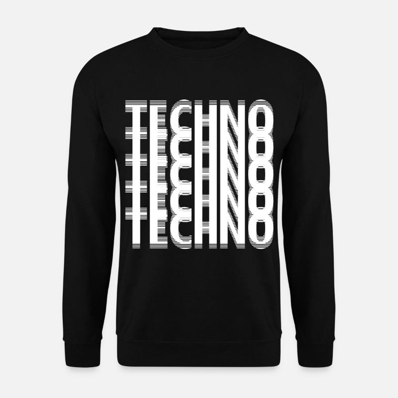 Techno - Unisex Pullover - Schwarz