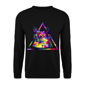 Chihuahua - Unisex Sweatshirt - black - Front - Alina (178cm) & Michal (187cm)