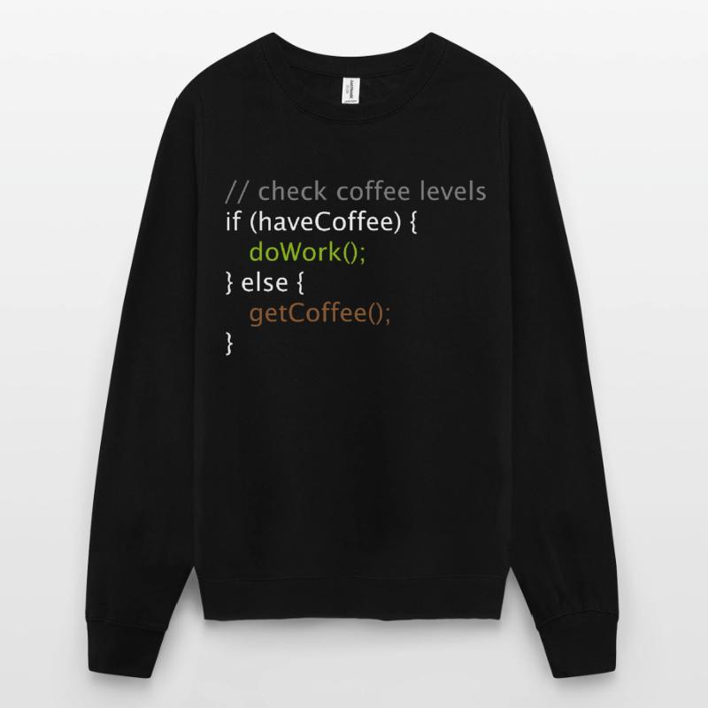 Computer Science Nerd Geek Programmer Coffee Work Unisex Sweatshirt