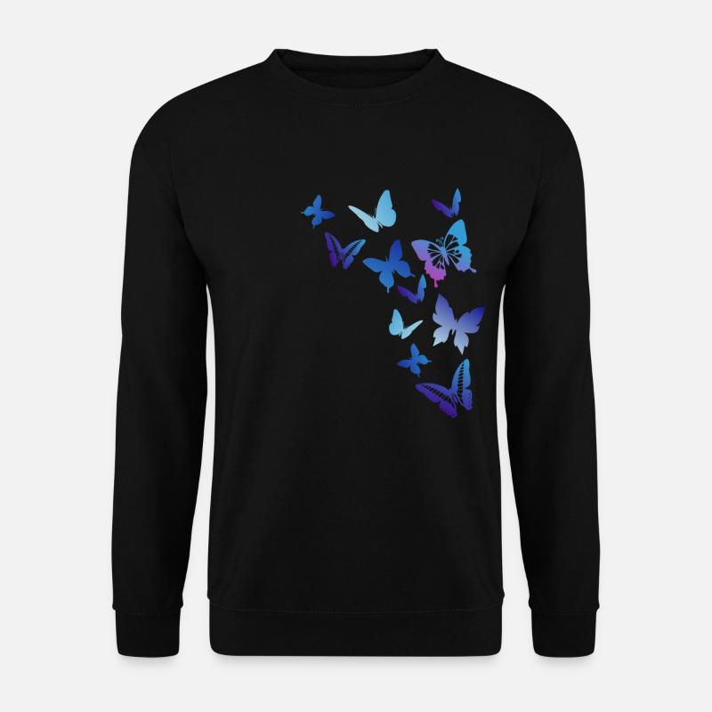 Schmetterlinge - Unisex Pullover - Schwarz