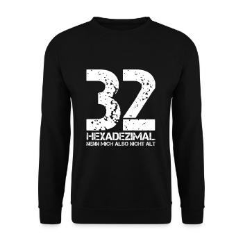 50 Jahre Geburtstag Mathematik Geschenk lustig - Unisex Pullover - Schwarz - Vorne - Alina (178cm) & Michal (187cm)