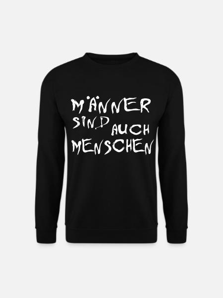 Maenner Menschen Gleichberechtigung Lustig geschen - Unisex Pullover - Schwarz