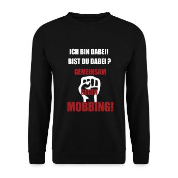 Gemeinsam Gegen Mobbing - Unisex Pullover - Schwarz - Vorne - Alina (178cm) & Michal (187cm)