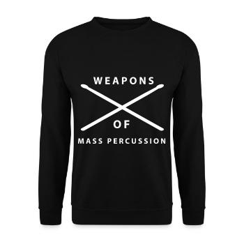 Schlagzeuger Schlagzeug Drummer Geschenk - Unisex Pullover - Schwarz - Vorne - Alina (178cm) & Michal (187cm)