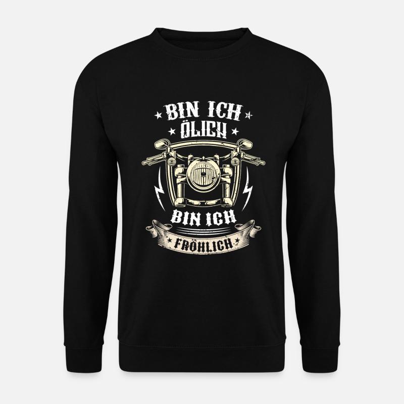 Bin Ich Ölich Bin Ich Fröhlich - Unisex Pullover - Schwarz