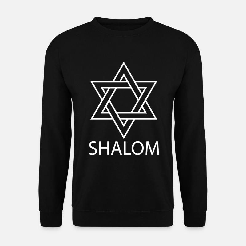Shalom Davidstern Judentum - Unisex Pullover - Schwarz