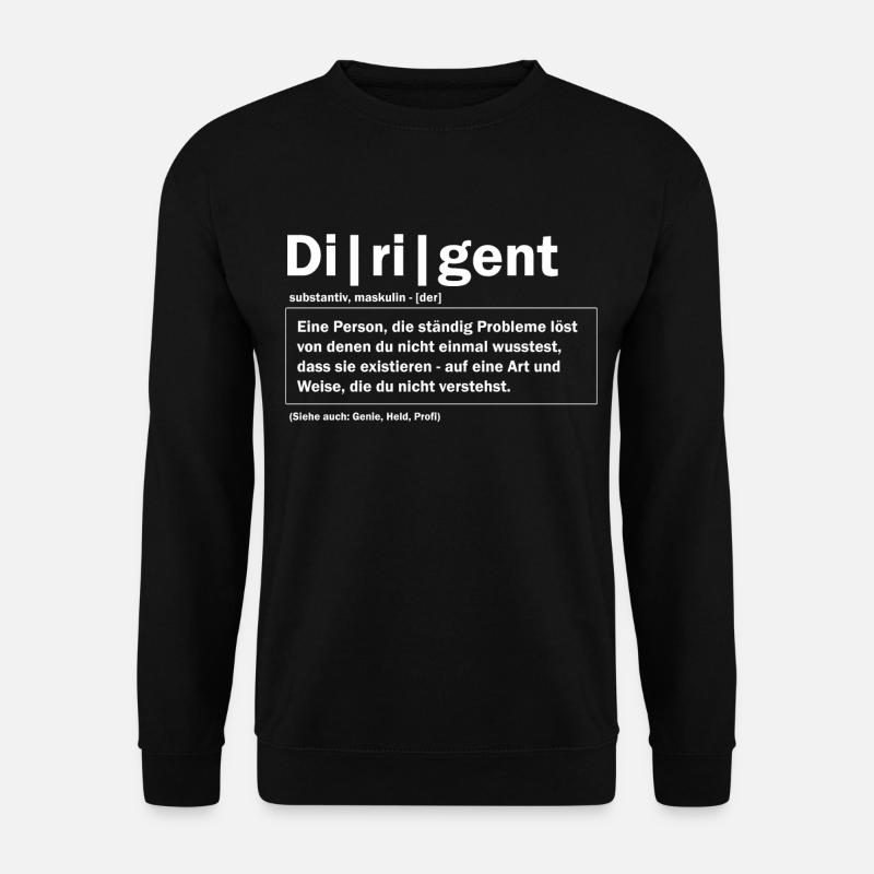 Dirigent Geschenk - Unisex Pullover - Schwarz