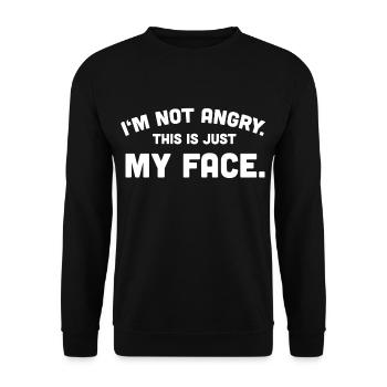 Sarcasme sarcastique en colère - Sweat-shirt Unisexe - noir - Devant - Alina (178cm) & Michal (187cm)