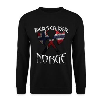Berserker Norge Norvège - Sweat-shirt Unisexe - noir - Devant - Alina (178cm) & Michal (187cm)