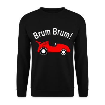 Children Car Brum Brum - Unisex Sweatshirt - black - Front - Alina (178cm) & Michal (187cm)