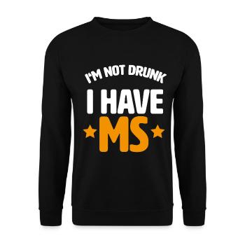 Multiple sclerosis awareness - Unisex Sweatshirt - black - Front - Alina (178cm) & Michal (187cm)