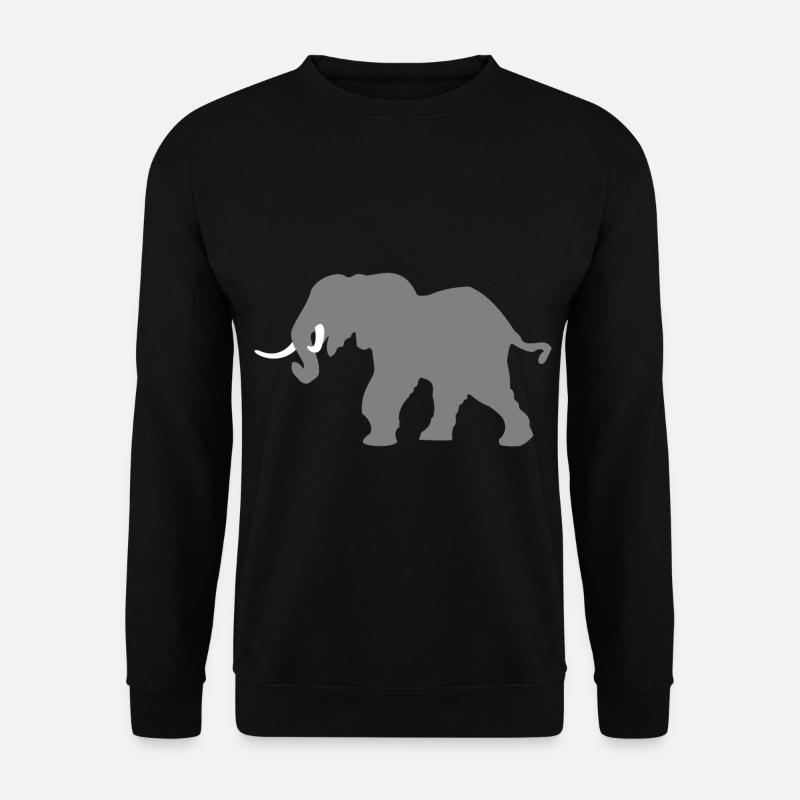 Elefant - Unisex Pullover - Schwarz