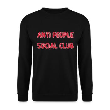 Anti People Social Club Funny Funny - Unisex Sweatshirt - black - Front - Alina (178cm) & Michal (187cm)