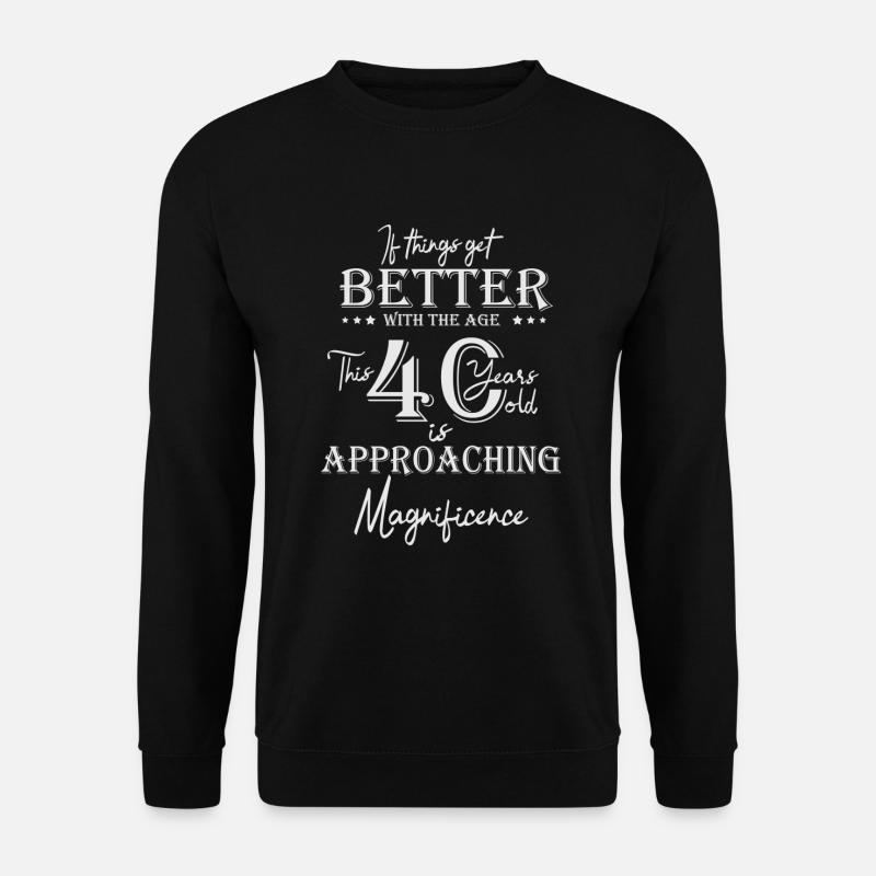 40th birthday - Unisex Sweatshirt - black