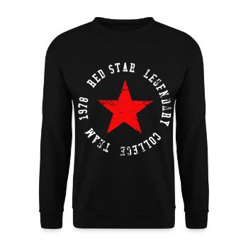 Red Star Legendary College Team - Unisex Sweatshirt - black - Front - Alina (178cm) & Michal (187cm)