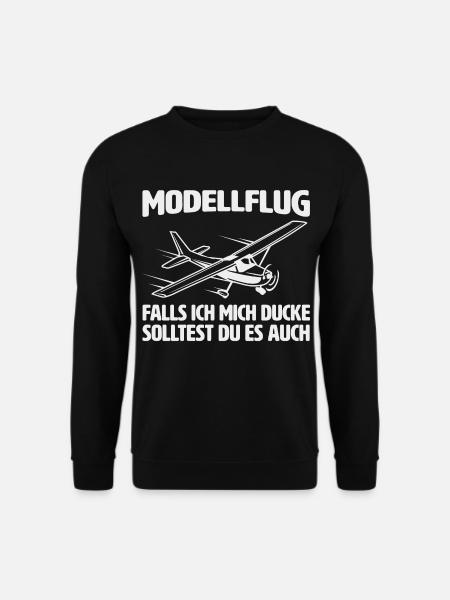 Modellflug RC Flugzeug Modellflieger - Unisex Pullover - Schwarz
