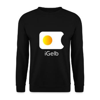 i yellow funny shirt gift idea birthday - Unisex Sweatshirt - black - Front - Alina (178cm) & Michal (187cm)