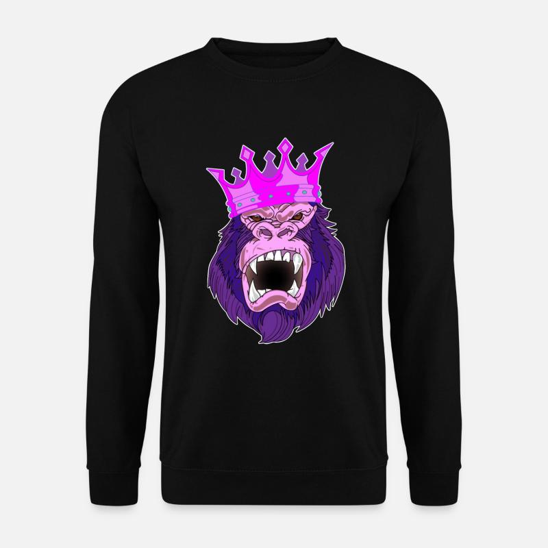 pink gorillaking - Unisex Sweatshirt - black