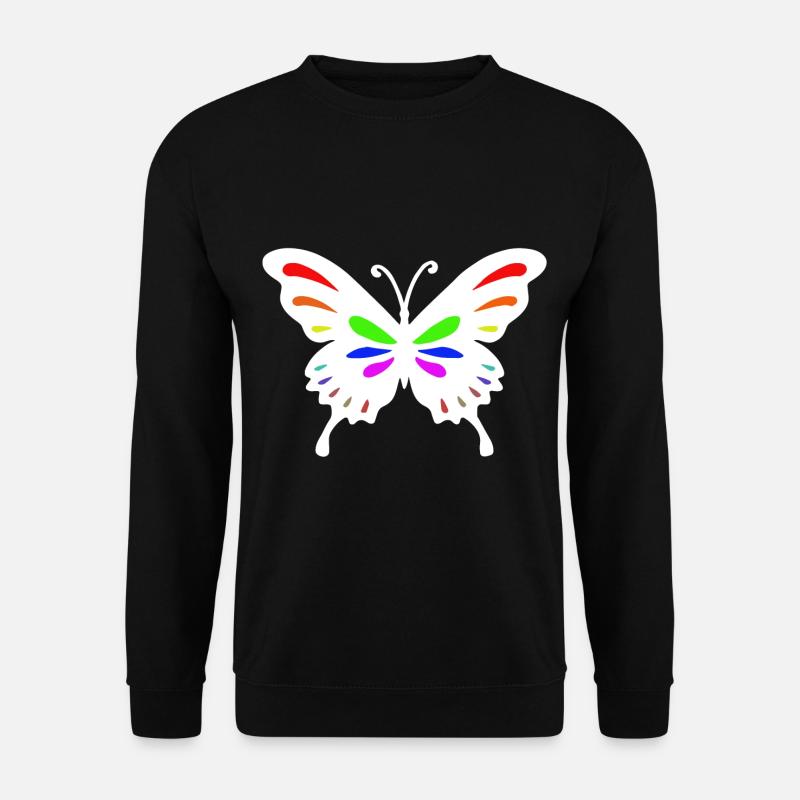 papillon papillon - Sweat-shirt Unisexe - noir
