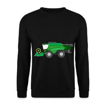 Moissonneuses-batteuses Tracteurs - Sweat-shirt Unisexe - noir - Devant - Alina (178cm) & Michal (187cm)