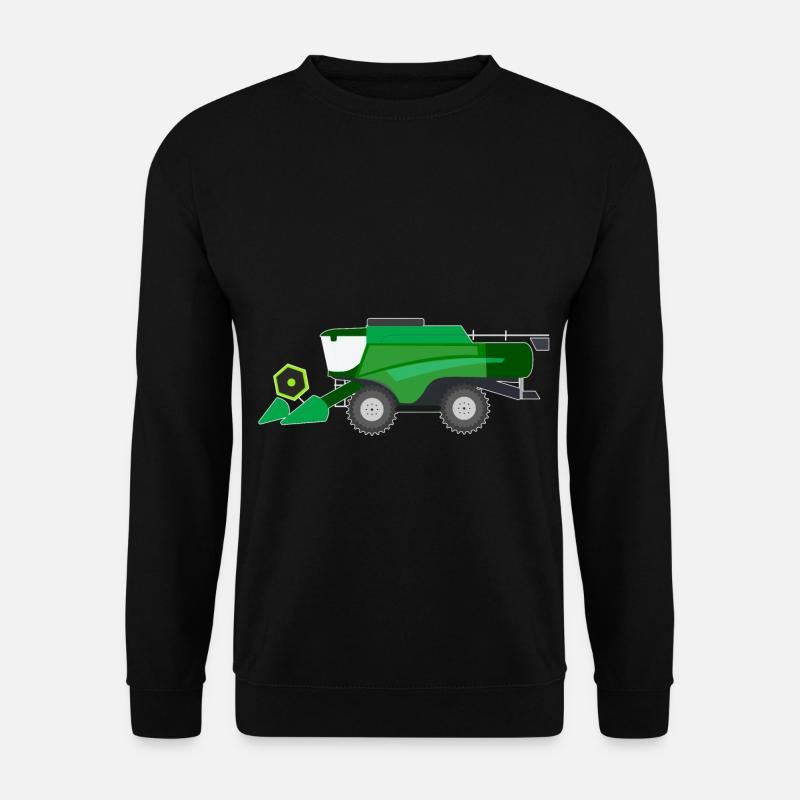 Moissonneuses-batteuses Tracteurs - Sweat-shirt Unisexe - noir