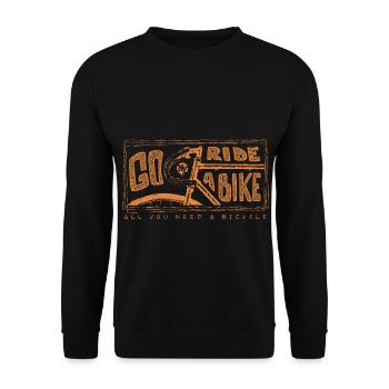 Vélos thérapie - Sweat-shirt Unisexe - noir - Devant - Alina (178cm) & Michal (187cm)