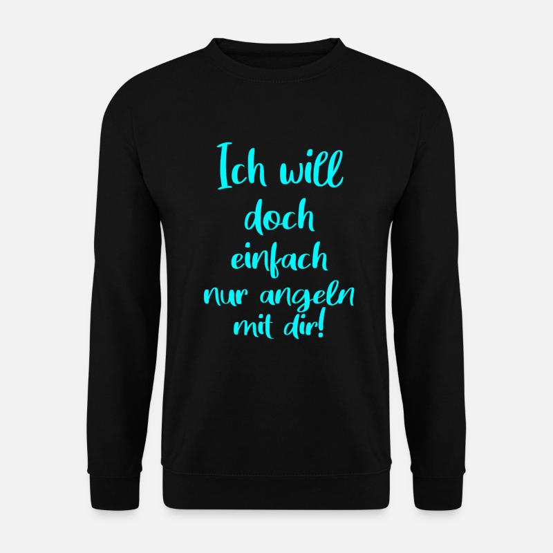 Angel Spruch - Unisex Pullover - Schwarz