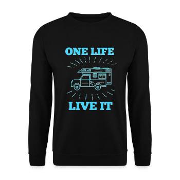 Offroad 4x4 4x4 gift atv - Unisex Sweatshirt - black - Front - Alina (178cm) & Michal (187cm)