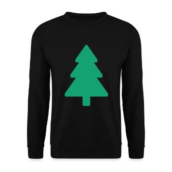 Tannenbaum - Unisex Pullover - Schwarz - Vorne - Alina (178cm) & Michal (187cm)
