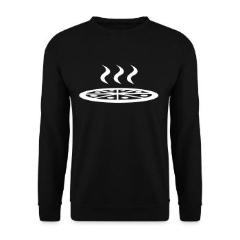 Pizza - Sweat-shirt Unisexe - noir - Devant - Alina (178cm) & Michal (187cm)