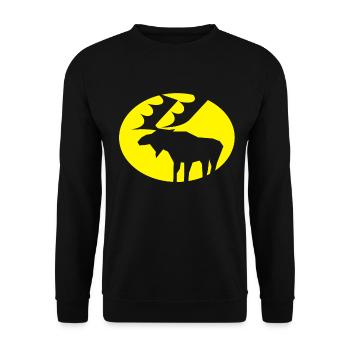 élan - Sweat-shirt Unisexe - noir - Devant - Alina (178cm) & Michal (187cm)