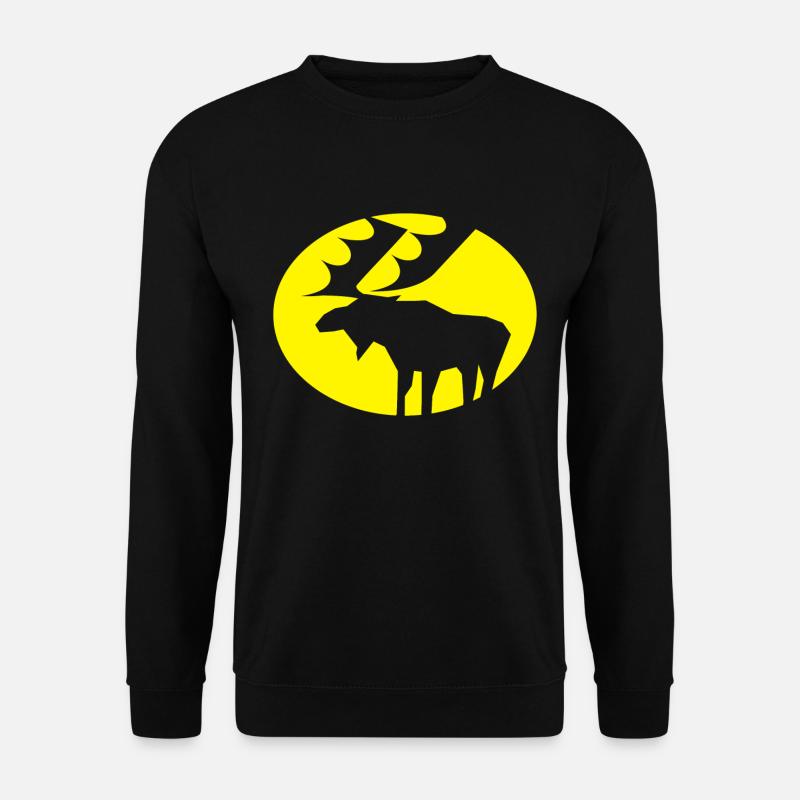 Elch - Unisex Pullover - Schwarz