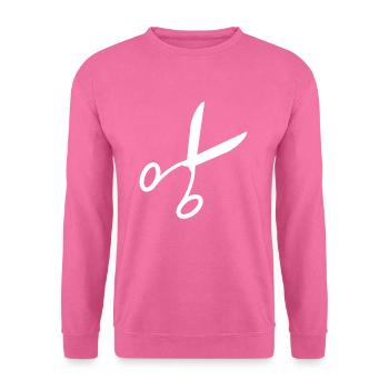 Schere - Unisex Pullover - Pink - Vorne