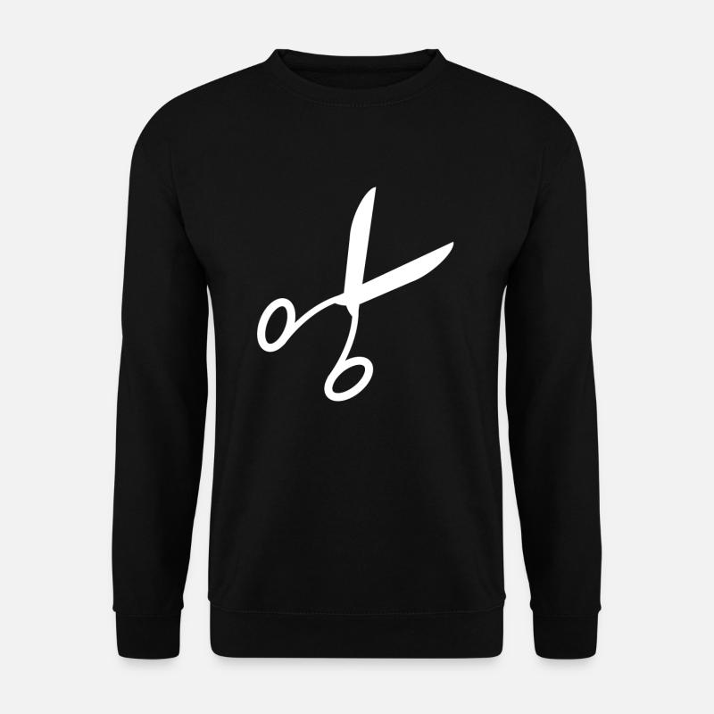 les ciseaux - Sweat-shirt Unisexe - noir