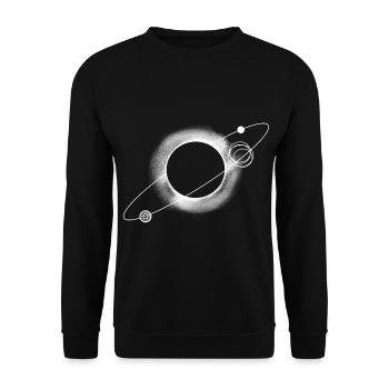 Black Hole - Unisex Sweatshirt - black - Front - Alina (178cm) & Michal (187cm)