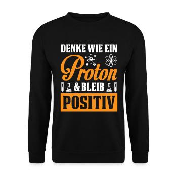 Chemie Chemiker Labor Wissenschaft Nerd Geschenk - Unisex Pullover - Schwarz - Vorne - Alina (178cm) & Michal (187cm)