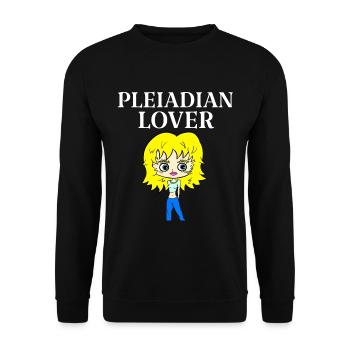 AMANT PLÉIADIEN - Sweat-shirt Unisexe - noir - Devant - Alina (178cm) & Michal (187cm)