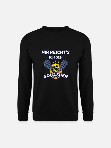 Mir reichts ich geh Squashen | Squash Geschenk - Unisex Pullover - Schwarz