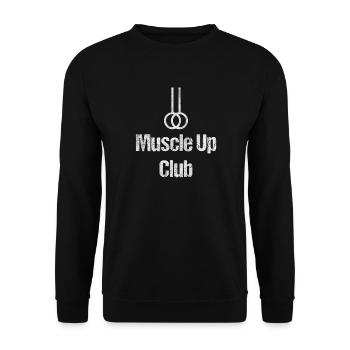 Muscle Up Club - Sweat-shirt Unisexe - noir - Devant - Alina (178cm) & Michal (187cm)