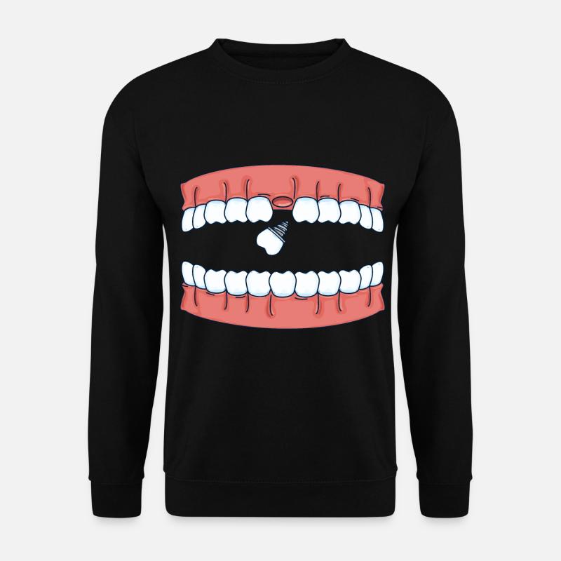 Dentition tooth mouth - Unisex Sweatshirt - black
